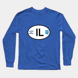 Israel car country code Long Sleeve T-Shirt